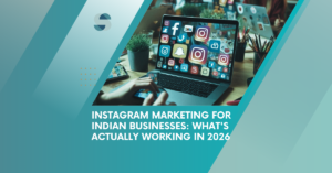 Indian business owner creating Instagram Reels content for marketing to Indian audience