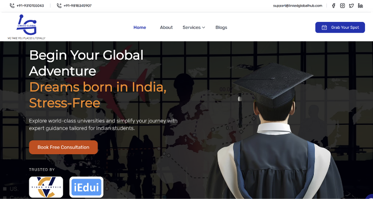 Savvy Signature website before the redesign